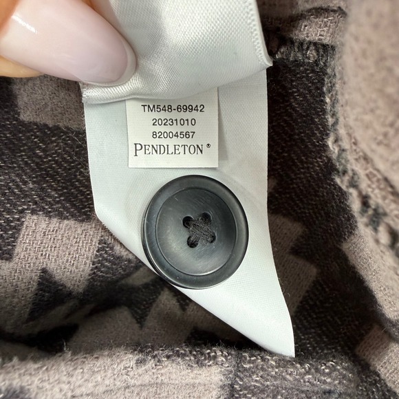 Pendleton Women's Doublesoft Shirt Jacket Charcoal Tossed Size Small NEW - Picture 11 of 16